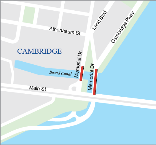 Cambridge: Bridge Replacement, C-01-008, First Street Bridge and C-01-040, Land Boulevard Bridge/Broad Canal Bridge